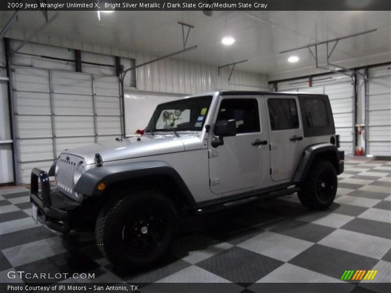 Bright Silver Metallic / Dark Slate Gray/Medium Slate Gray 2009 Jeep Wrangler Unlimited X