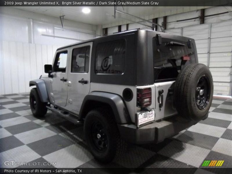 Bright Silver Metallic / Dark Slate Gray/Medium Slate Gray 2009 Jeep Wrangler Unlimited X