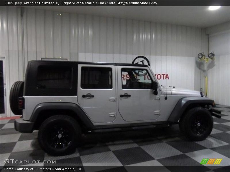 Bright Silver Metallic / Dark Slate Gray/Medium Slate Gray 2009 Jeep Wrangler Unlimited X