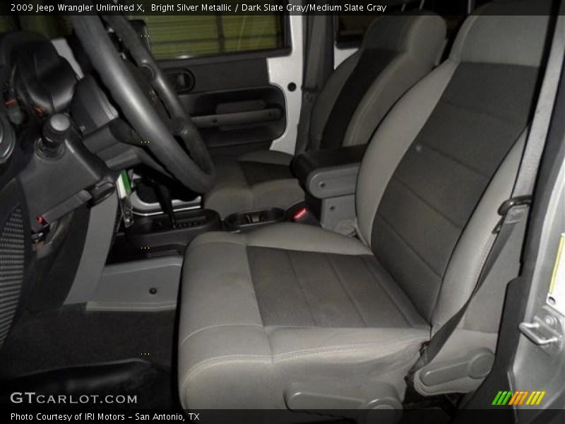 Bright Silver Metallic / Dark Slate Gray/Medium Slate Gray 2009 Jeep Wrangler Unlimited X