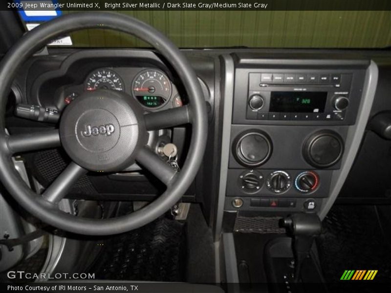 Bright Silver Metallic / Dark Slate Gray/Medium Slate Gray 2009 Jeep Wrangler Unlimited X