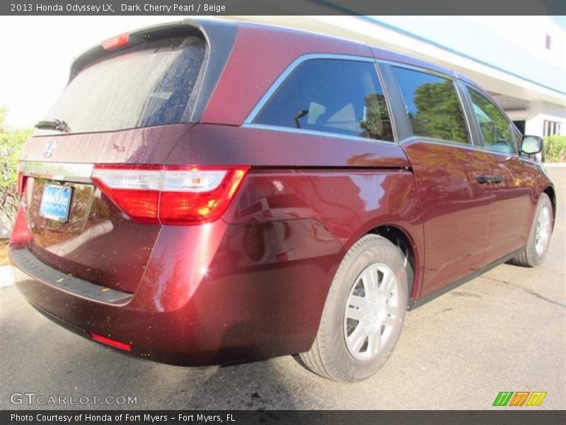 Dark Cherry Pearl / Beige 2013 Honda Odyssey LX