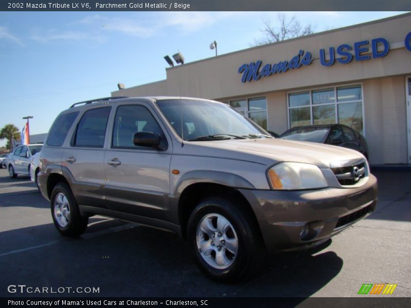 Parchment Gold Metallic / Beige 2002 Mazda Tribute LX V6