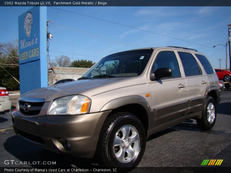 Parchment Gold Metallic / Beige 2002 Mazda Tribute LX V6