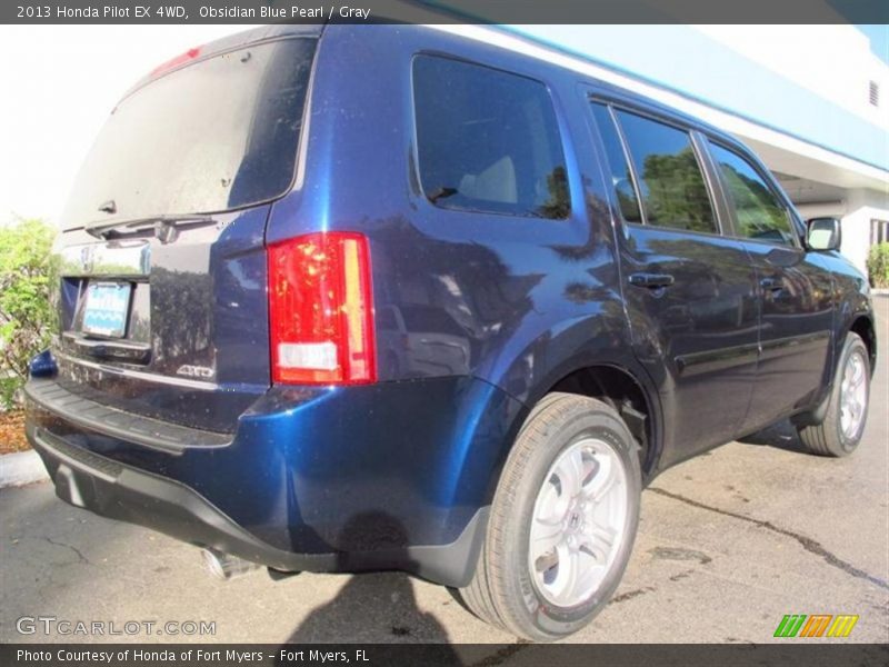 Obsidian Blue Pearl / Gray 2013 Honda Pilot EX 4WD