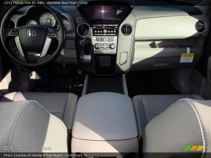 Obsidian Blue Pearl / Gray 2013 Honda Pilot EX 4WD