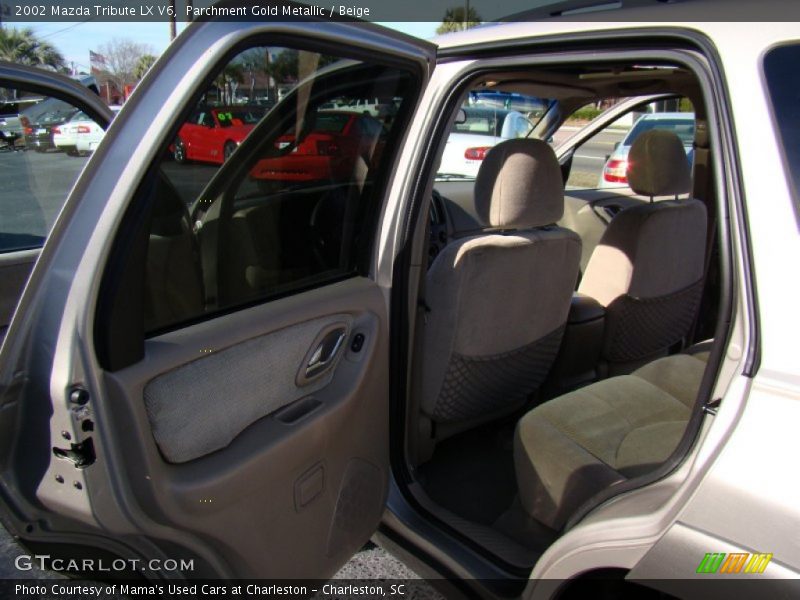 Parchment Gold Metallic / Beige 2002 Mazda Tribute LX V6