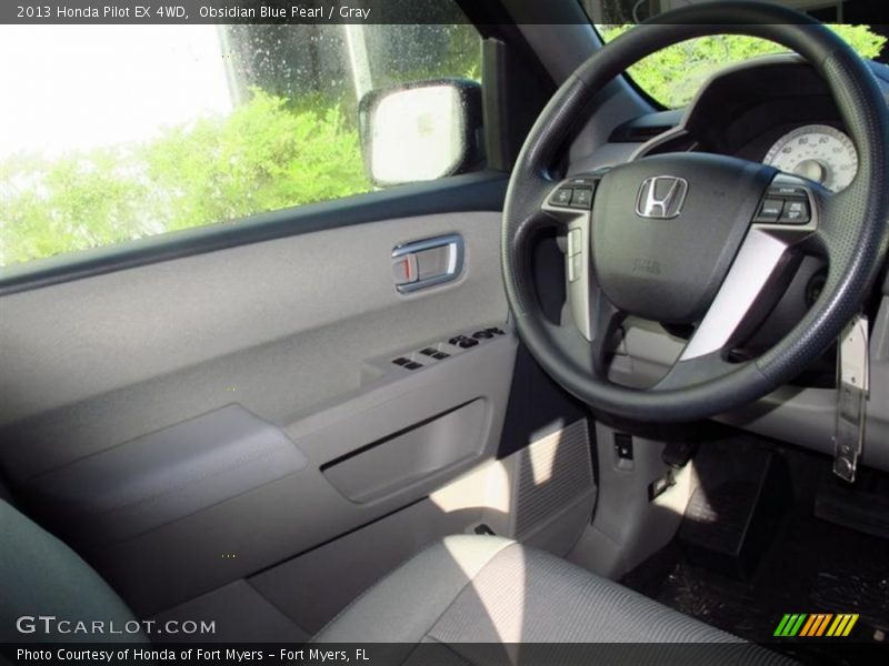 Obsidian Blue Pearl / Gray 2013 Honda Pilot EX 4WD
