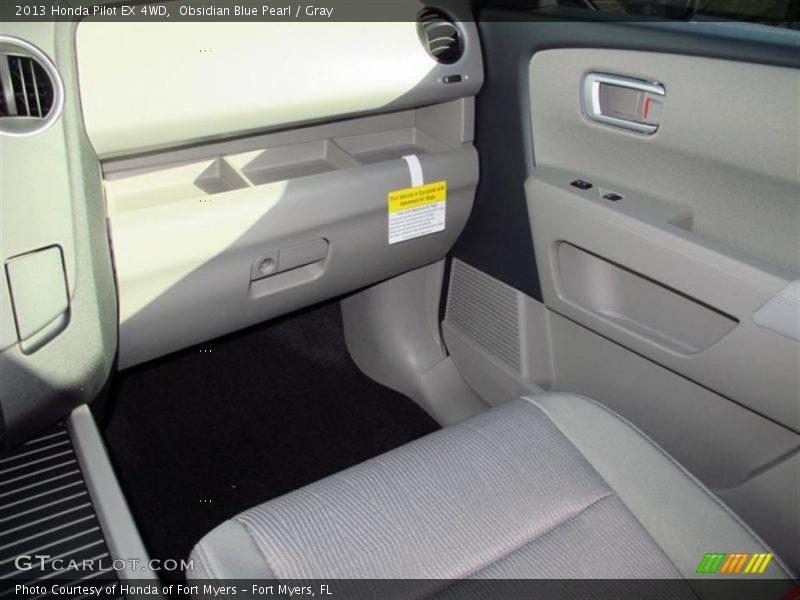 Obsidian Blue Pearl / Gray 2013 Honda Pilot EX 4WD