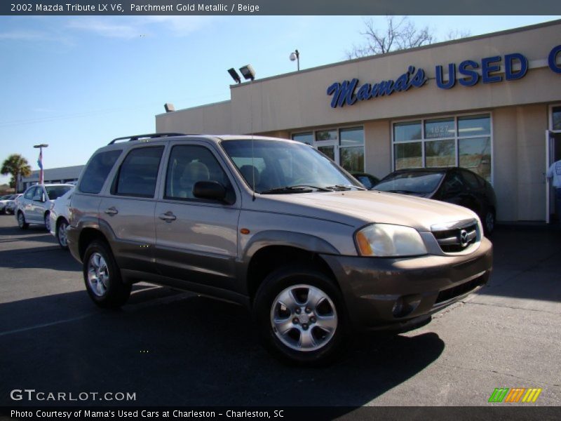Parchment Gold Metallic / Beige 2002 Mazda Tribute LX V6