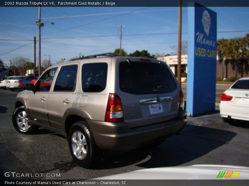 Parchment Gold Metallic / Beige 2002 Mazda Tribute LX V6