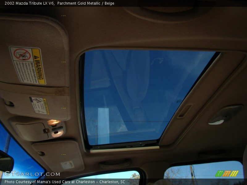 Parchment Gold Metallic / Beige 2002 Mazda Tribute LX V6