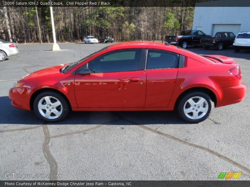 Chili Pepper Red / Black 2006 Saturn ION 2 Quad Coupe