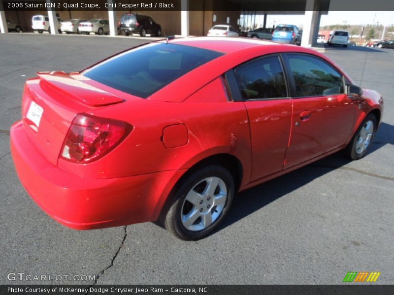 Chili Pepper Red / Black 2006 Saturn ION 2 Quad Coupe