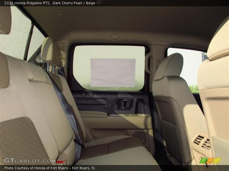 Dark Cherry Pearl / Beige 2013 Honda Ridgeline RTS