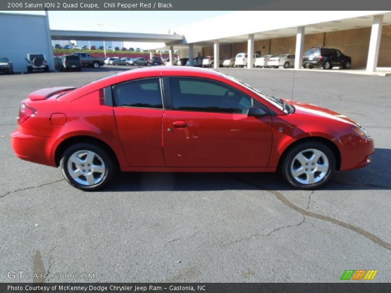 Chili Pepper Red / Black 2006 Saturn ION 2 Quad Coupe