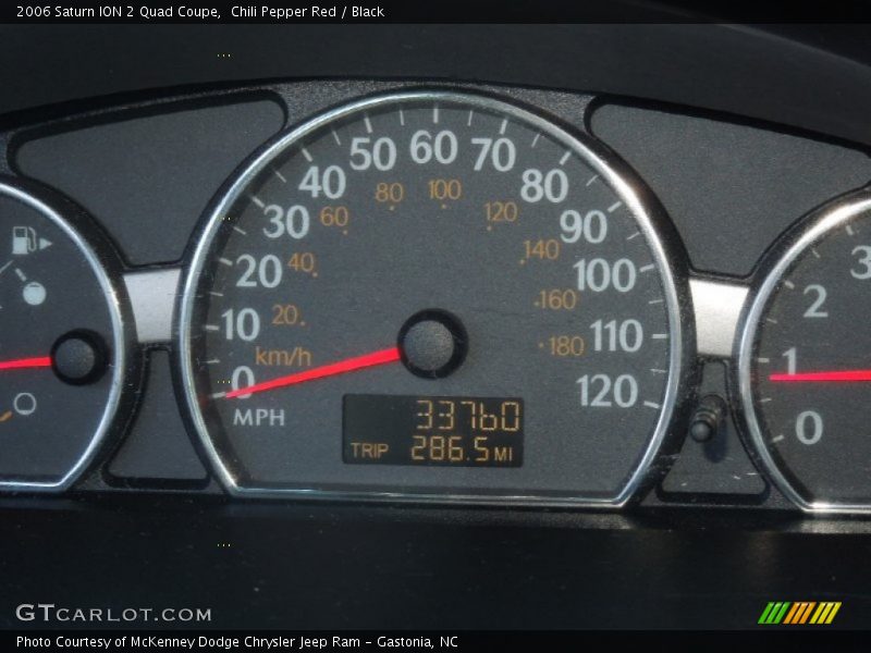 Chili Pepper Red / Black 2006 Saturn ION 2 Quad Coupe
