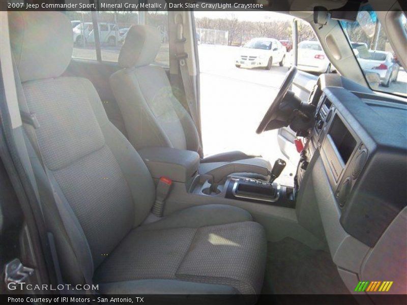 Mineral Gray Metallic / Dark Slate Gray/Light Graystone 2007 Jeep Commander Sport