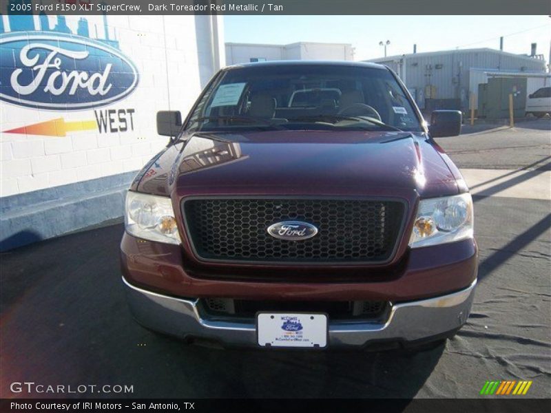 Dark Toreador Red Metallic / Tan 2005 Ford F150 XLT SuperCrew