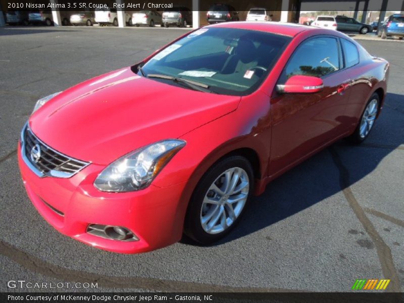 Red Alert / Charcoal 2010 Nissan Altima 3.5 SR Coupe