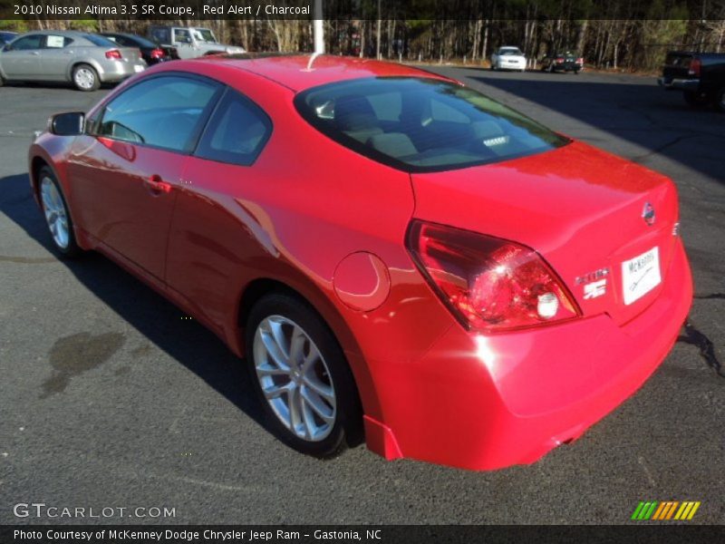 Red Alert / Charcoal 2010 Nissan Altima 3.5 SR Coupe