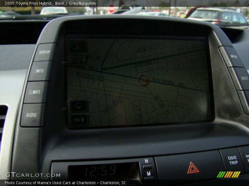 Black / Gray/Burgundy 2005 Toyota Prius Hybrid