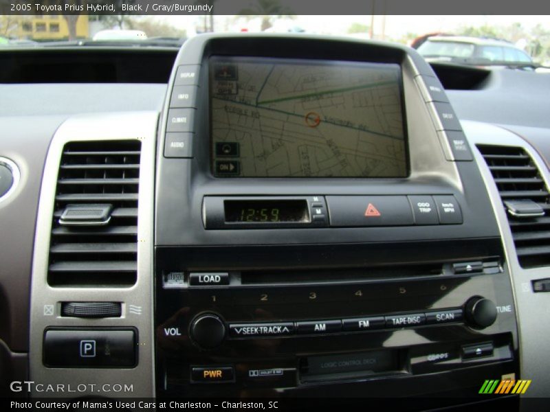 Black / Gray/Burgundy 2005 Toyota Prius Hybrid