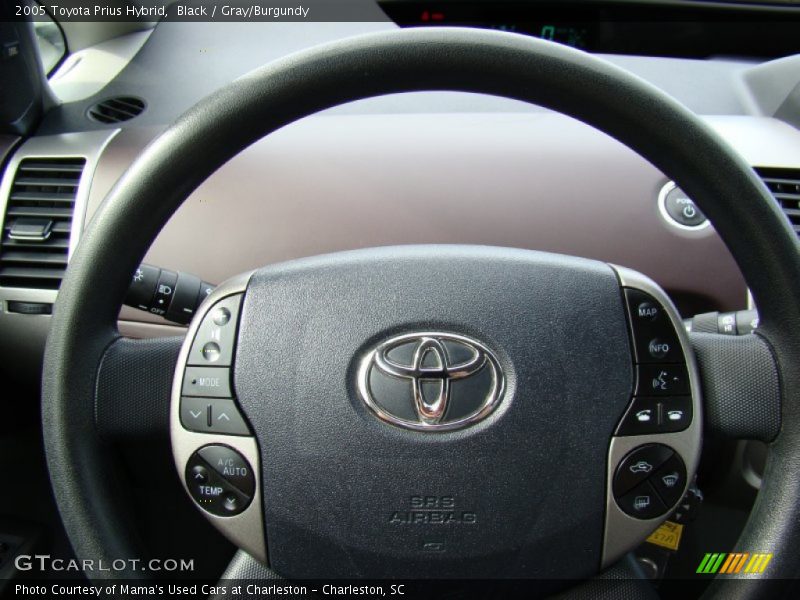Black / Gray/Burgundy 2005 Toyota Prius Hybrid