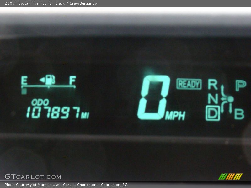 Black / Gray/Burgundy 2005 Toyota Prius Hybrid