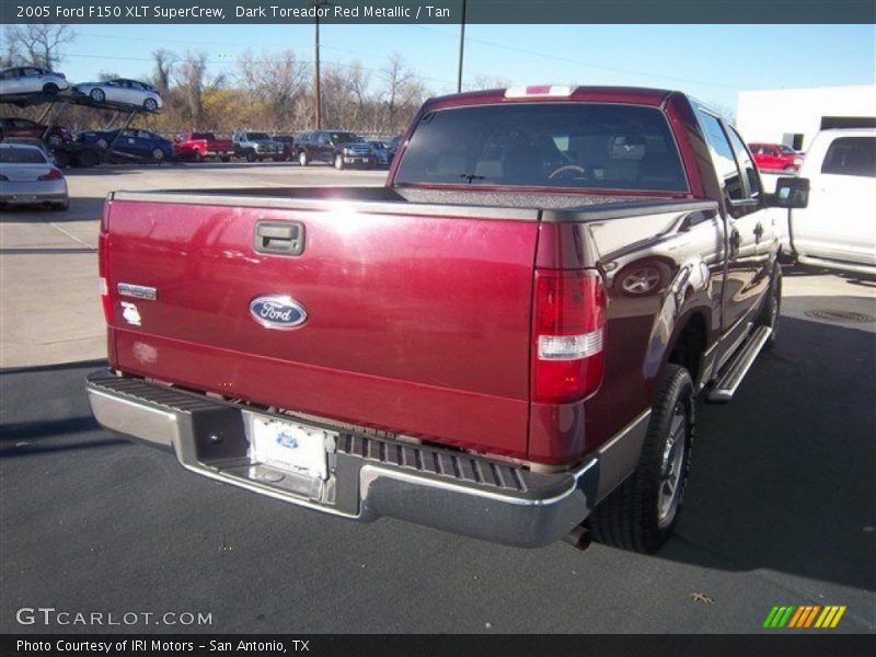 Dark Toreador Red Metallic / Tan 2005 Ford F150 XLT SuperCrew