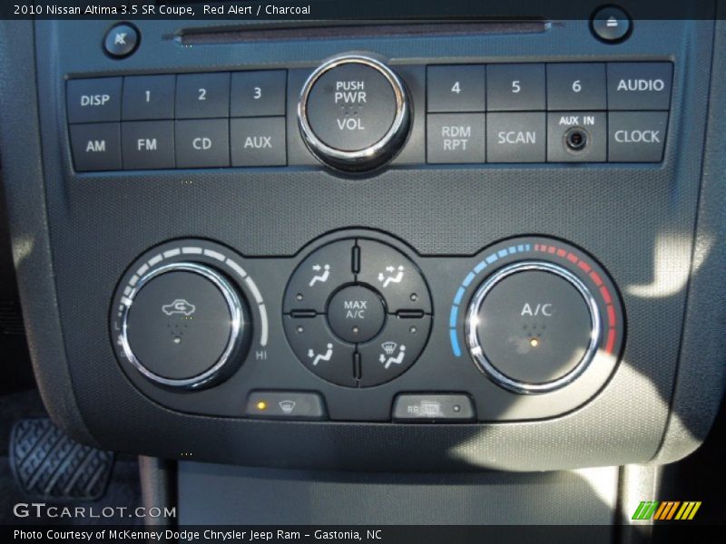 Red Alert / Charcoal 2010 Nissan Altima 3.5 SR Coupe