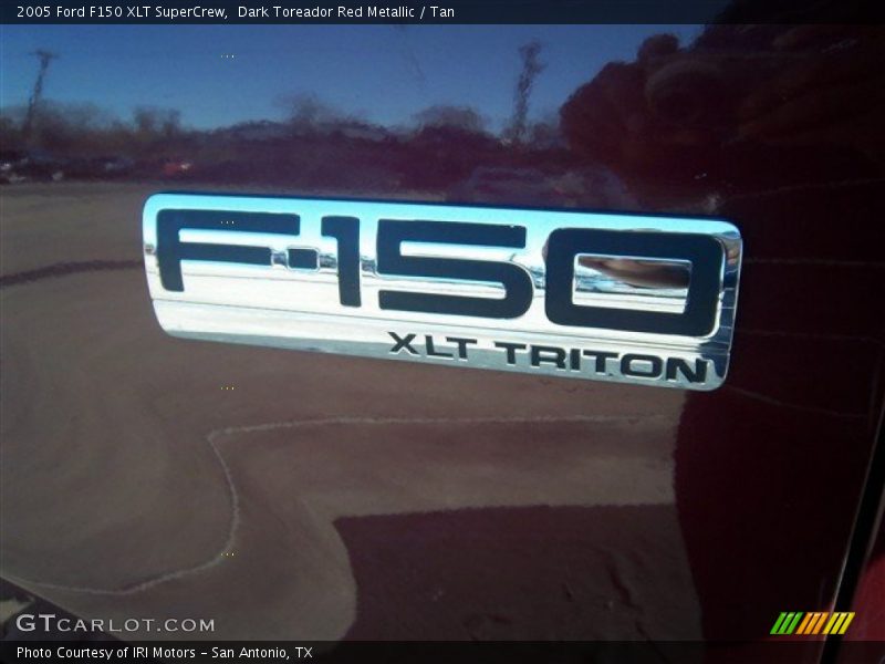 Dark Toreador Red Metallic / Tan 2005 Ford F150 XLT SuperCrew
