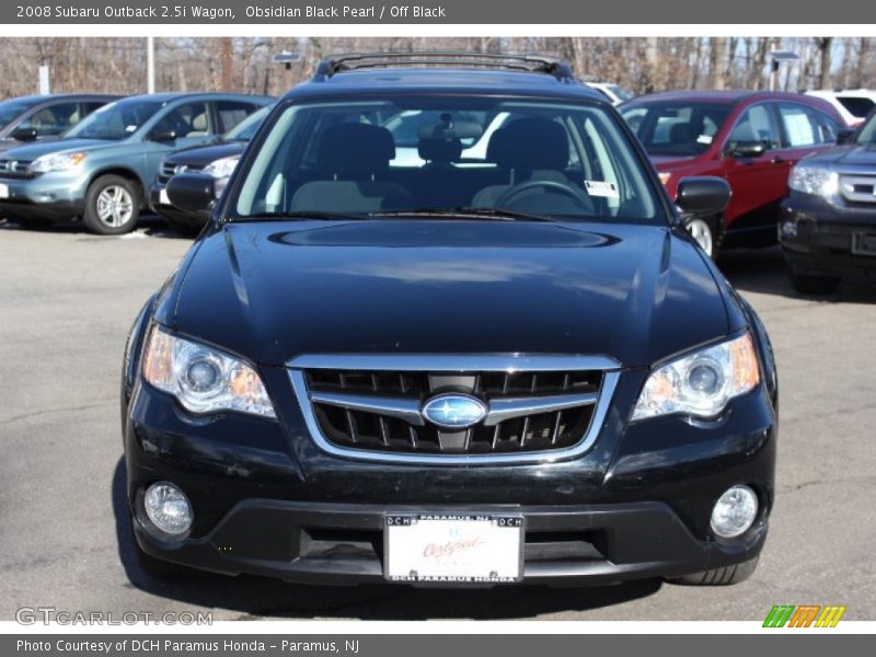 Obsidian Black Pearl / Off Black 2008 Subaru Outback 2.5i Wagon