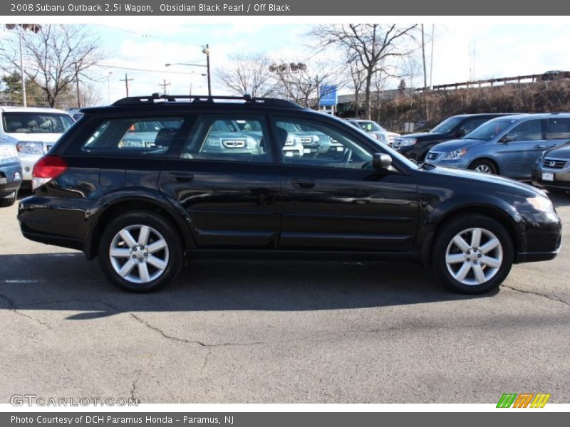 Obsidian Black Pearl / Off Black 2008 Subaru Outback 2.5i Wagon