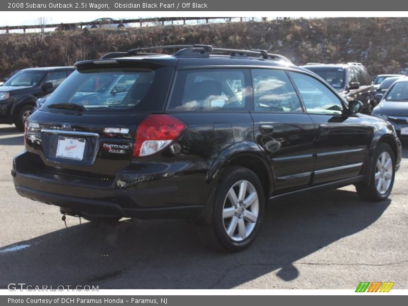 Obsidian Black Pearl / Off Black 2008 Subaru Outback 2.5i Wagon