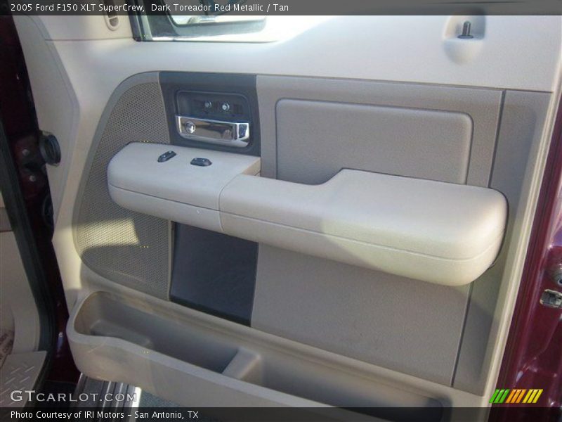 Dark Toreador Red Metallic / Tan 2005 Ford F150 XLT SuperCrew