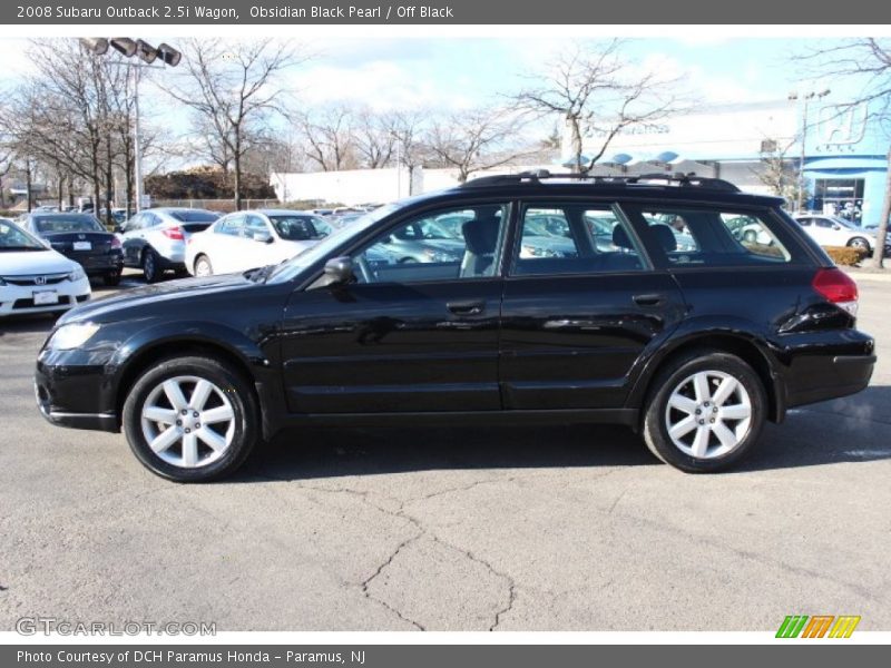 Obsidian Black Pearl / Off Black 2008 Subaru Outback 2.5i Wagon