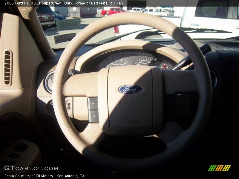 Dark Toreador Red Metallic / Tan 2005 Ford F150 XLT SuperCrew