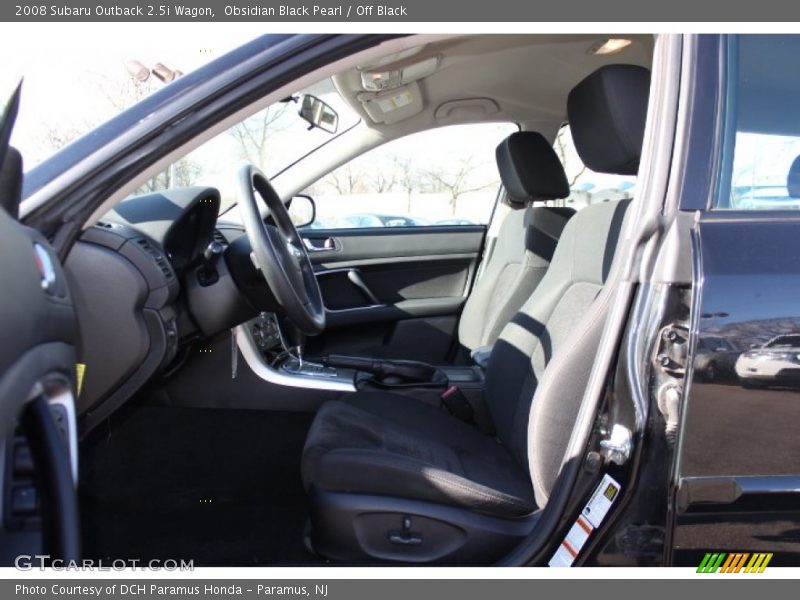 Obsidian Black Pearl / Off Black 2008 Subaru Outback 2.5i Wagon