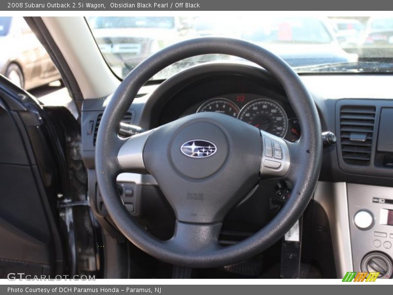 Obsidian Black Pearl / Off Black 2008 Subaru Outback 2.5i Wagon