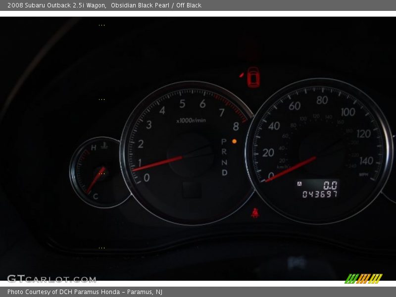 Obsidian Black Pearl / Off Black 2008 Subaru Outback 2.5i Wagon