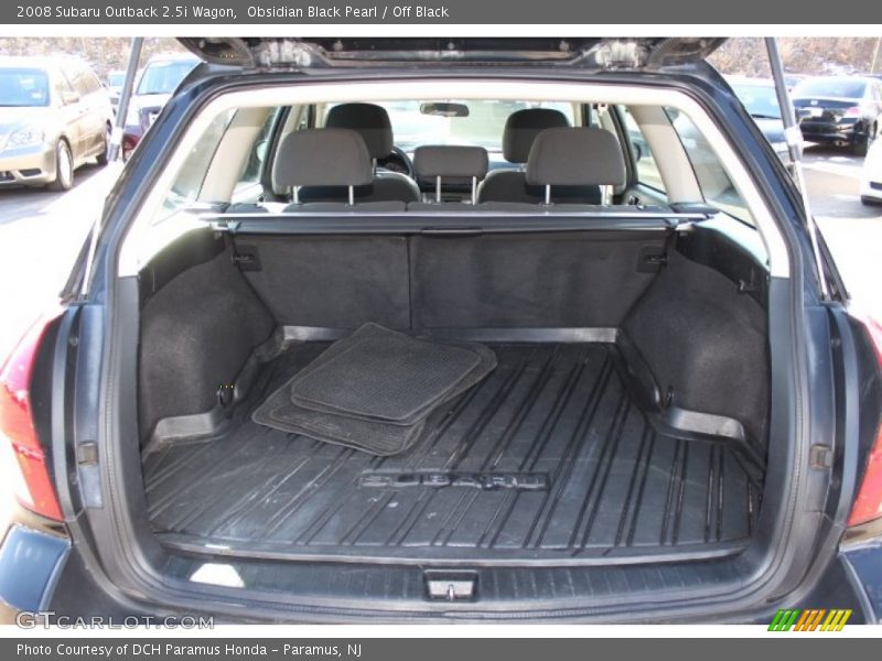 Obsidian Black Pearl / Off Black 2008 Subaru Outback 2.5i Wagon