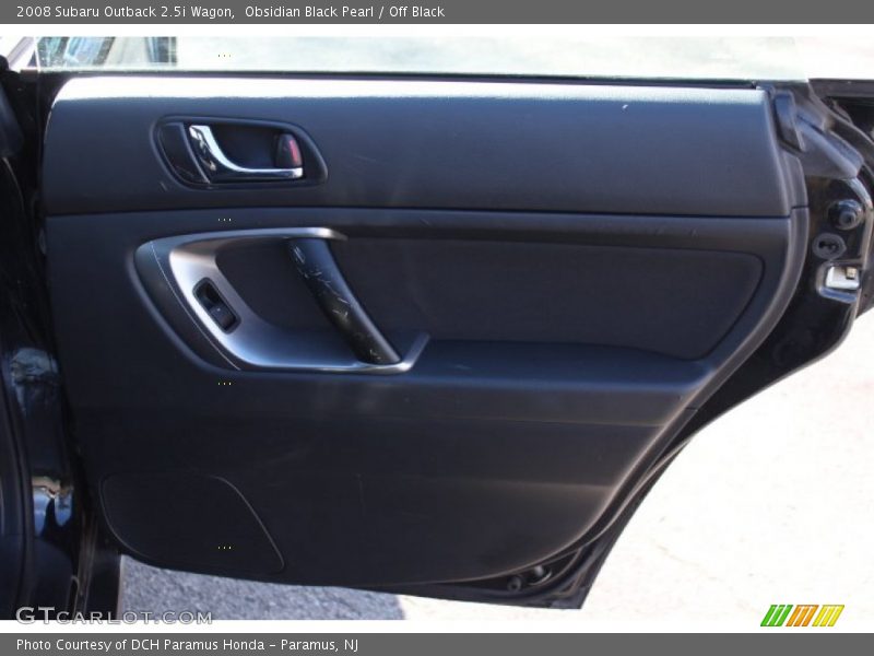 Obsidian Black Pearl / Off Black 2008 Subaru Outback 2.5i Wagon