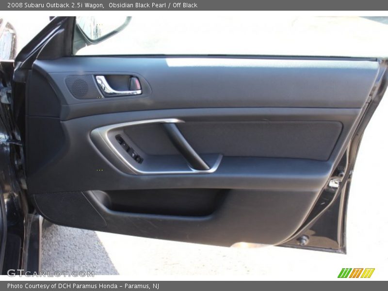 Obsidian Black Pearl / Off Black 2008 Subaru Outback 2.5i Wagon
