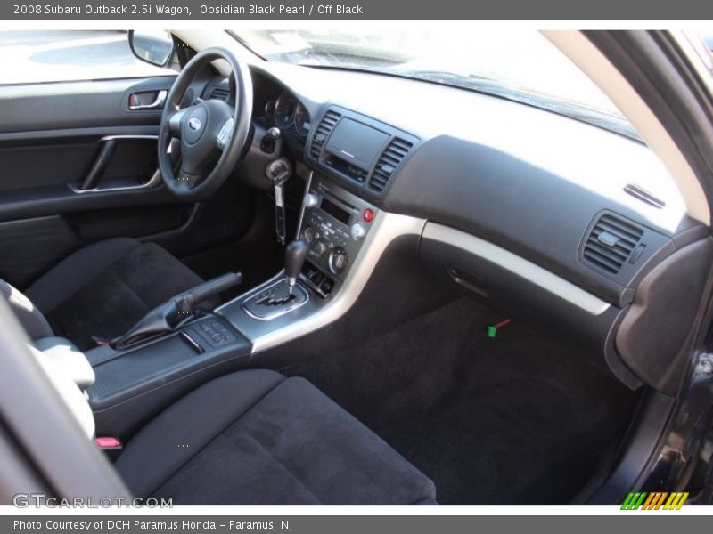 Obsidian Black Pearl / Off Black 2008 Subaru Outback 2.5i Wagon
