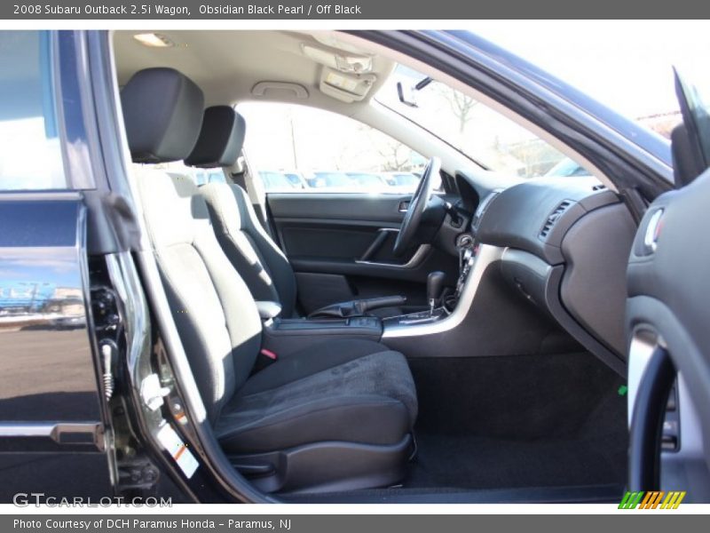 Obsidian Black Pearl / Off Black 2008 Subaru Outback 2.5i Wagon