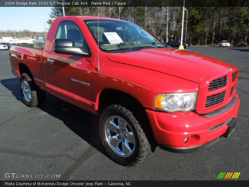 Flame Red / Taupe 2004 Dodge Ram 1500 SLT Regular Cab 4x4