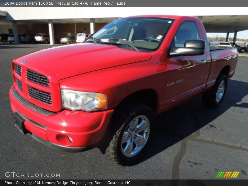 Flame Red / Taupe 2004 Dodge Ram 1500 SLT Regular Cab 4x4