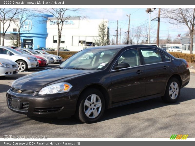 Black / Neutral 2009 Chevrolet Impala LS
