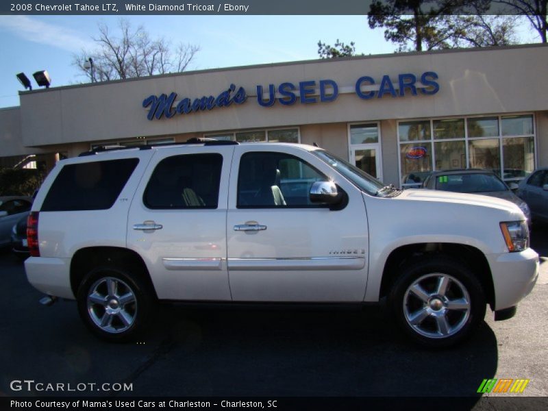 White Diamond Tricoat / Ebony 2008 Chevrolet Tahoe LTZ